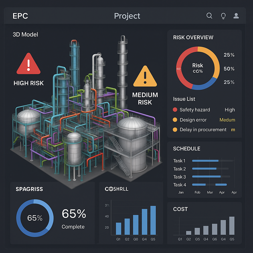 Une interface logicielle moderne affichant une maq